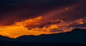 summer sunset - Mt Wanniassa